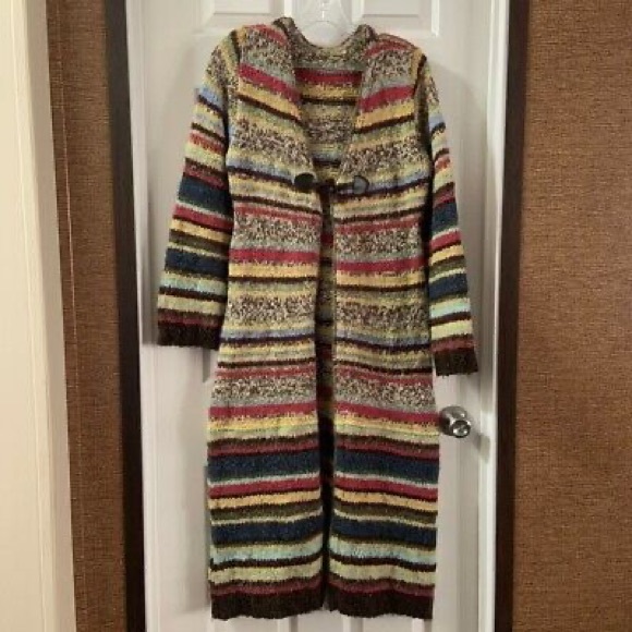 Relais full multicolor sweater coat/front closure - Picture 11 of 14